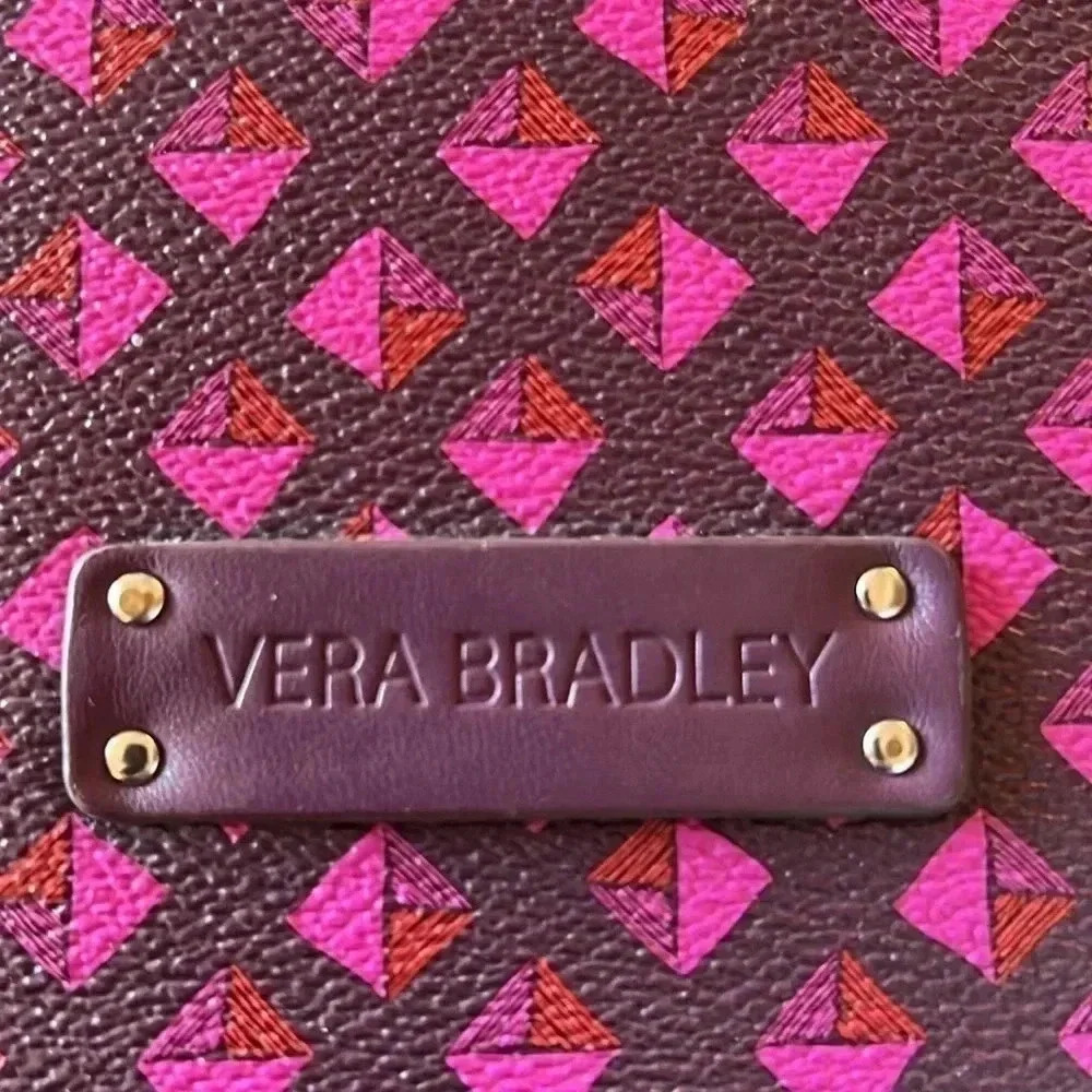 Vera Bradley Plum Studs iPad Sleeve Case Portfolio 2 Zip Closure - Picture 2 of 10